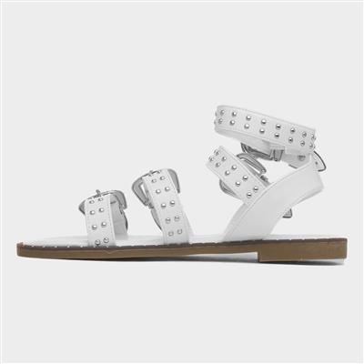 Jolene Womens White Sandal
