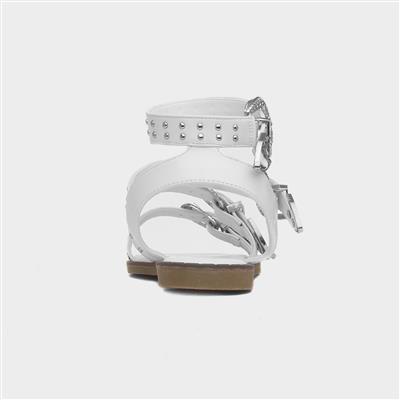 Jolene Womens White Sandal