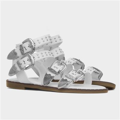 Jolene Womens White Sandal