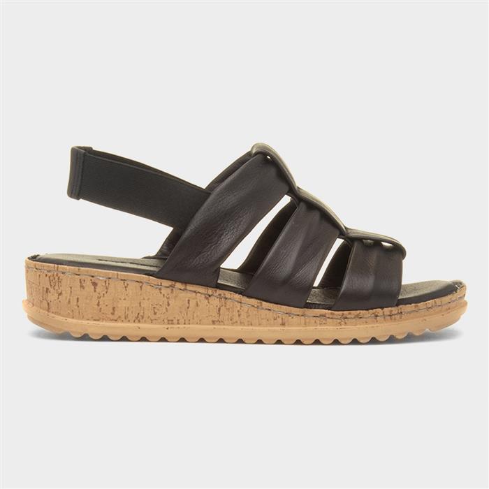 Hush Puppies Women's Black Eden Gladiator Sandal In | : Size 5 - Image 5