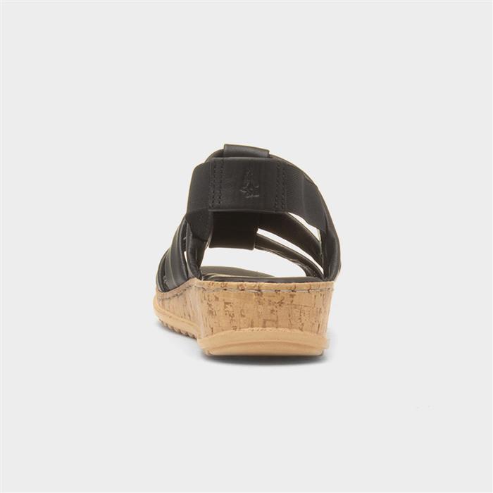 Eden Womens Black Leather Sandal