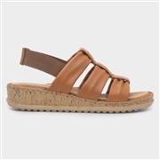 Hush Puppies Eden Womens Tan Leather Sandal (Click For Details)