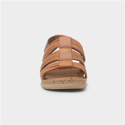 Eden Womens Tan Leather Sandal