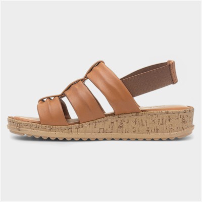 Eden Womens Tan Leather Sandal