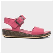 Hush Puppies Ellie Womens Fuchsia Leather Sandal (Click For Details)