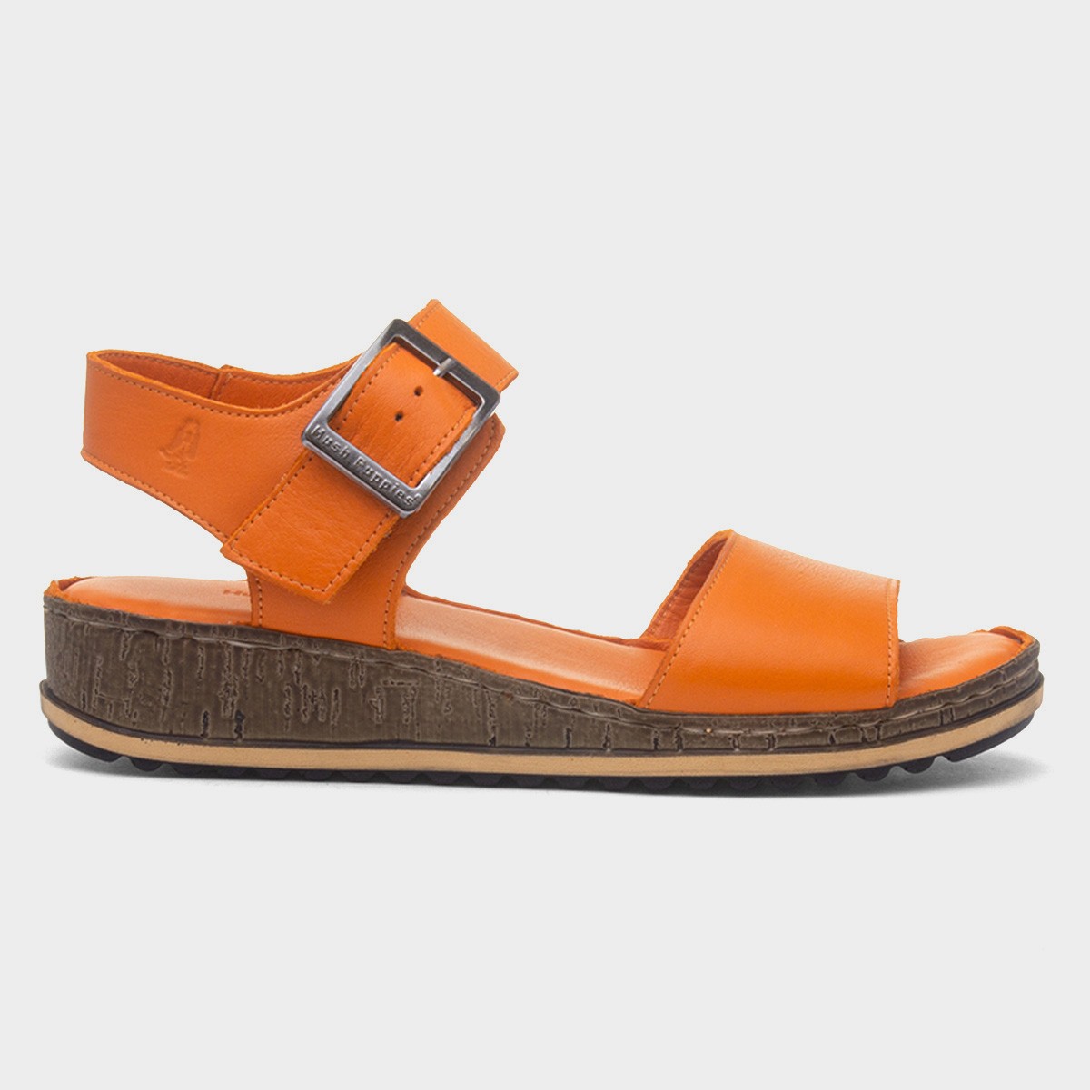 Ellie Womens Orange Leather Sandal