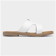 Hush Puppies Azalea Womens White Leather Sandal (Click For Details)