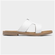 Hush Puppies Azalea Womens White Leather Sandal (Click For Details)
