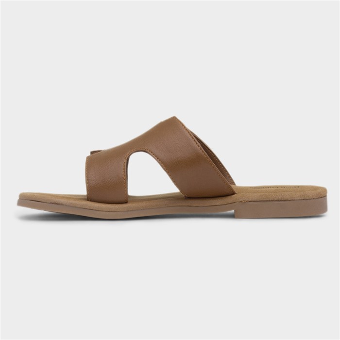 Azalea Womens Tan Leather Sandal