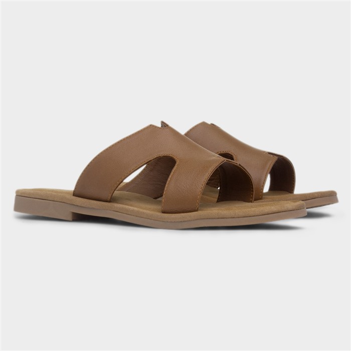 Azalea Womens Tan Leather Sandal