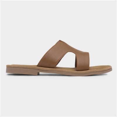 Azalea Womens Tan Leather Sandal