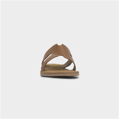 Azalea Womens Tan Leather Sandal