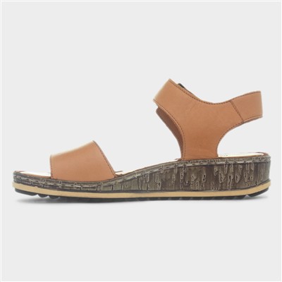 Ellie Womens Tan Sandal