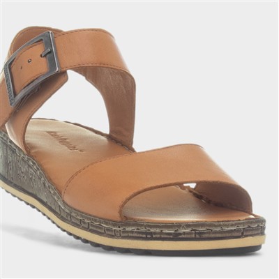 Ellie Womens Tan Sandal