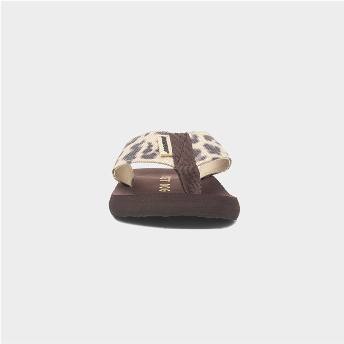 Adios Dexter Womens Brown EVA Flip Flop