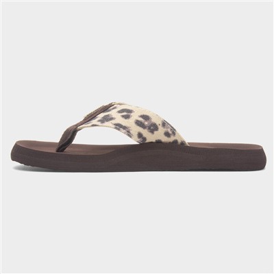 Adios Dexter Womens Brown Flip Flop