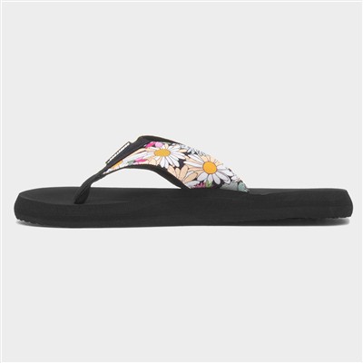 Adios Berlin Womens Black Flip Flop