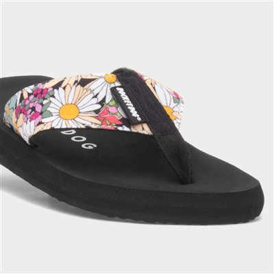 Adios Berlin Womens Black Flip Flop
