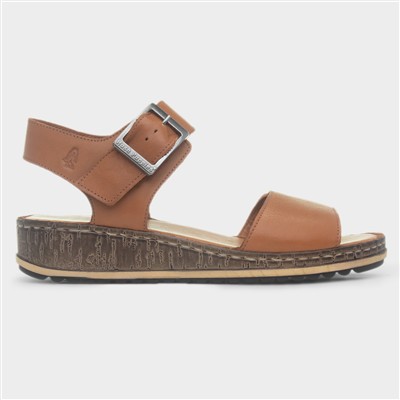 Ellie Womens Tan Wide Fit Sandal