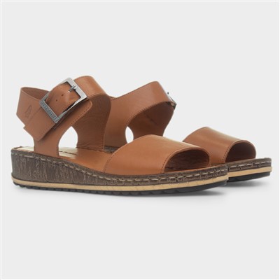 Ellie Womens Tan Wide Fit Sandal