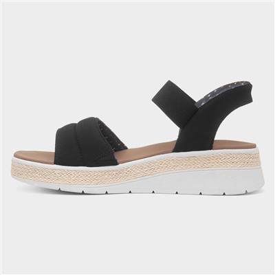 Slip Ins Bobs Sun Ray Womens Black Sandal