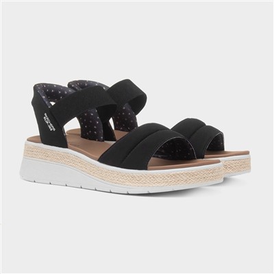 Slip Ins Bobs Sun Ray Womens Black Sandal