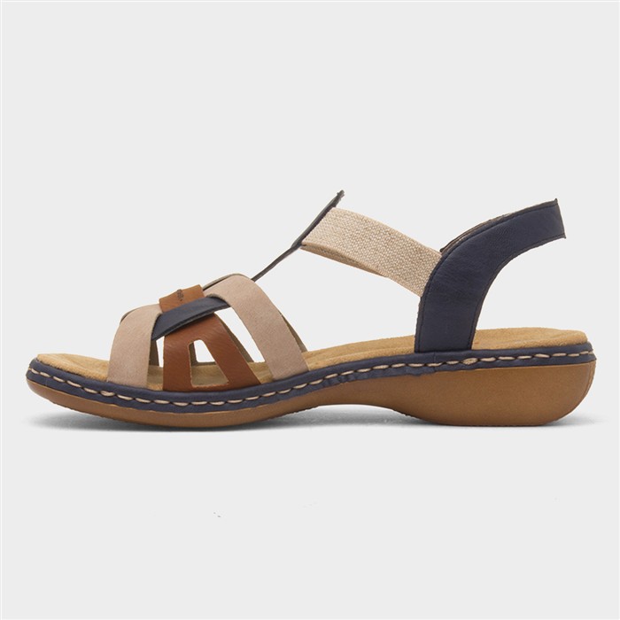 Antistress Womens Nude Strappy Sandal