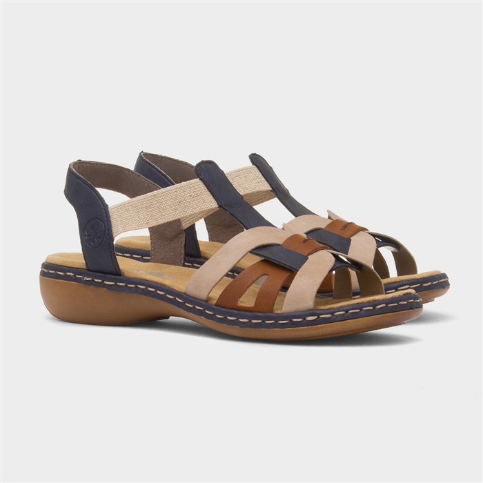 Antistress Womens Nude Strappy Sandal