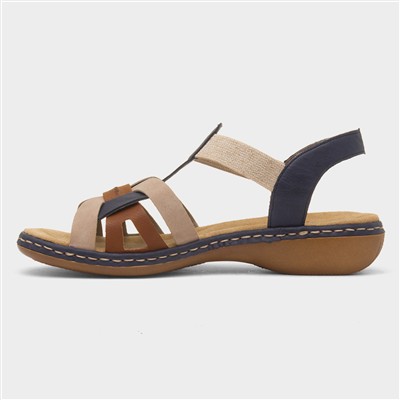 Antistress Womens Nude Strappy Sandal