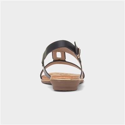 Adora Womens Black Slingback Sandal