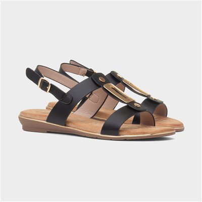 Adora Womens Black Slingback Sandal