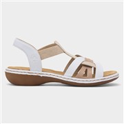 Rieker Antistress Womens White Strappy Sandal (Click For Details)