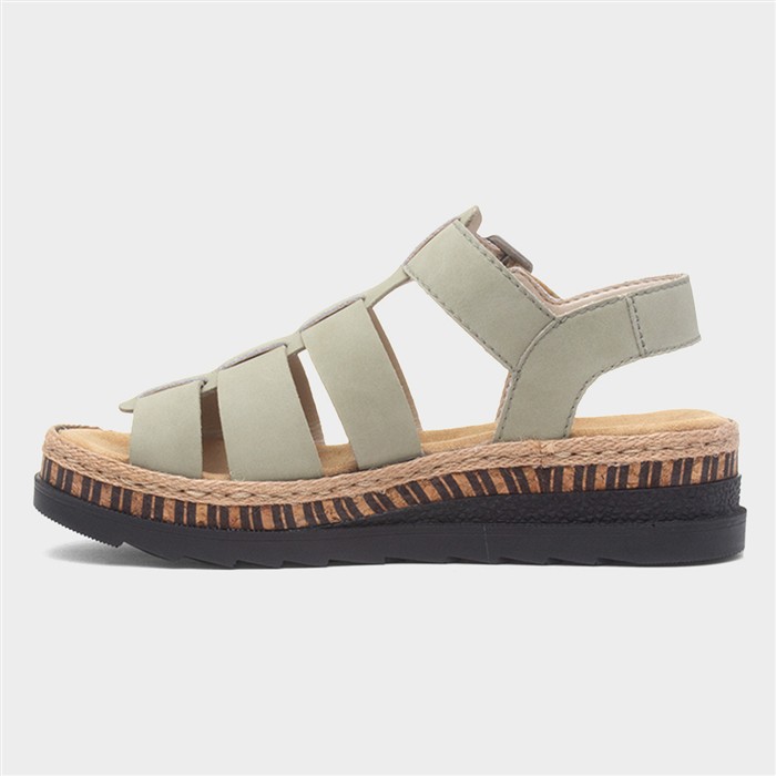 Womens Sage Gladiator Leather Sandal