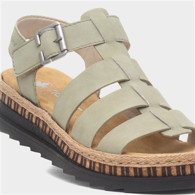 Womens Sage Gladiator Leather Sandal
