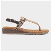 Lunar Gina Womens Beige Toe Post Sandal (Click For Details)