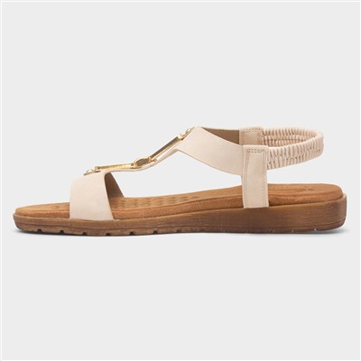 Coquet Womens Beige Sandal
