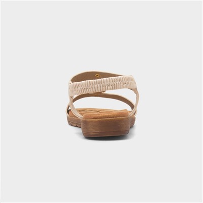Coquet Womens Beige Sandal