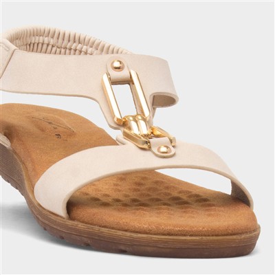 Coquet Womens Beige Sandal