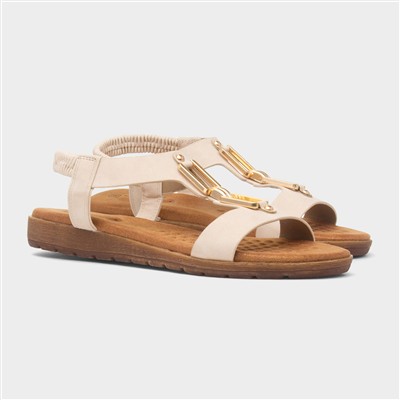 Coquet Womens Beige Sandal