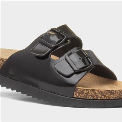Totnes Womens Black Mule Sandal
