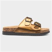 Heavenly Feet Totnes Womens Old Gold Mule Sandal (Click For Details)