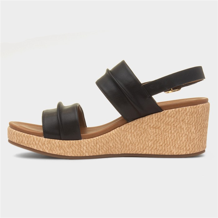 Roseanna Womens Black Wedge Sandal