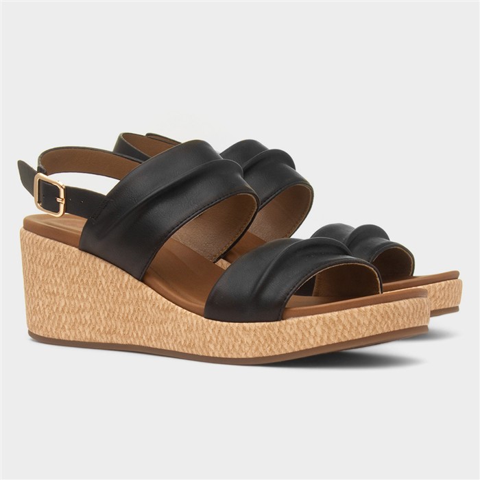 Roseanna Womens Black Wedge Sandal