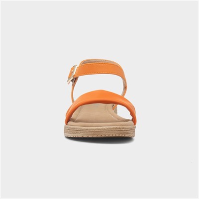 Sara Womens Orange Sandal