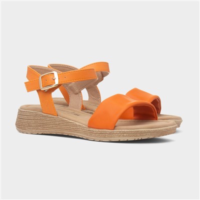 Sara Womens Orange Sandal