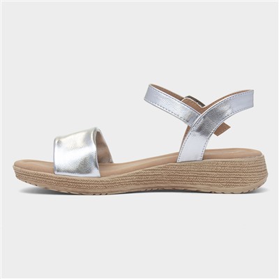 Sara Womens Silver Sandal