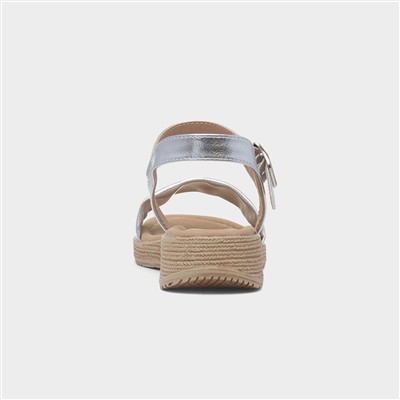 Sara Womens Silver Sandal
