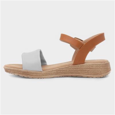 Sara Womens Stone Buckle Sandal