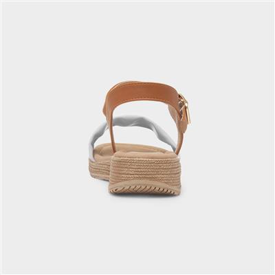 Sara Womens Stone Buckle Sandal