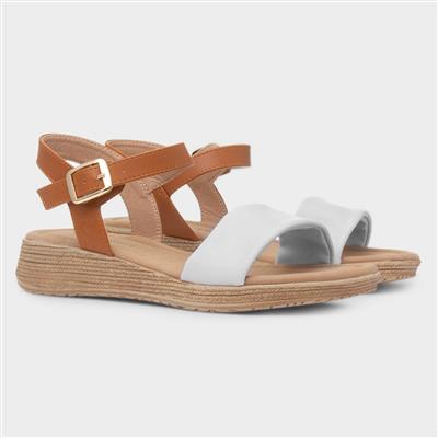 Sara Womens Stone Buckle Sandal